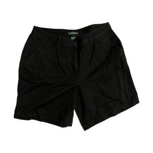 SIZE 14W WOMEN'S LAUREN BY RALPH LAUREN BLACK SHORTS